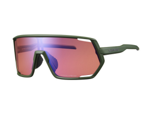 Okulary rowerowe kolarskie Shimano ... Soczewki Ridescape ... UV400 ... Ciemnooliwkowy